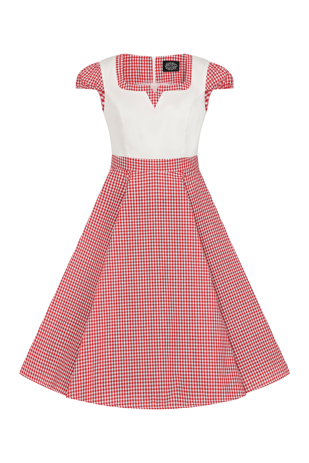 Chelsea Check Swing Dress in Red